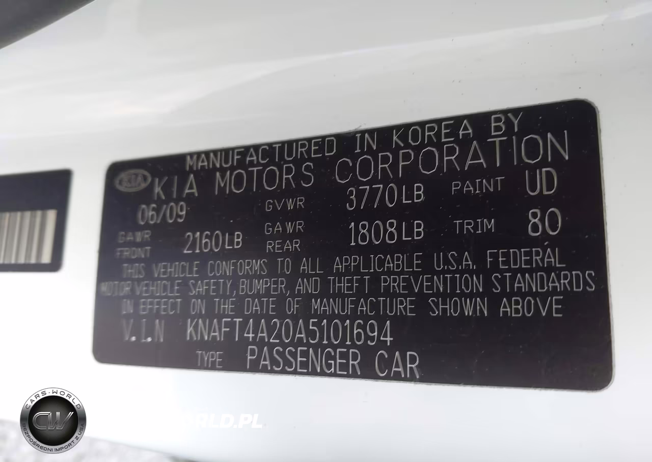 2010 Kia Forte Lx VIN:KNAFT4A20A5101694 - 9
