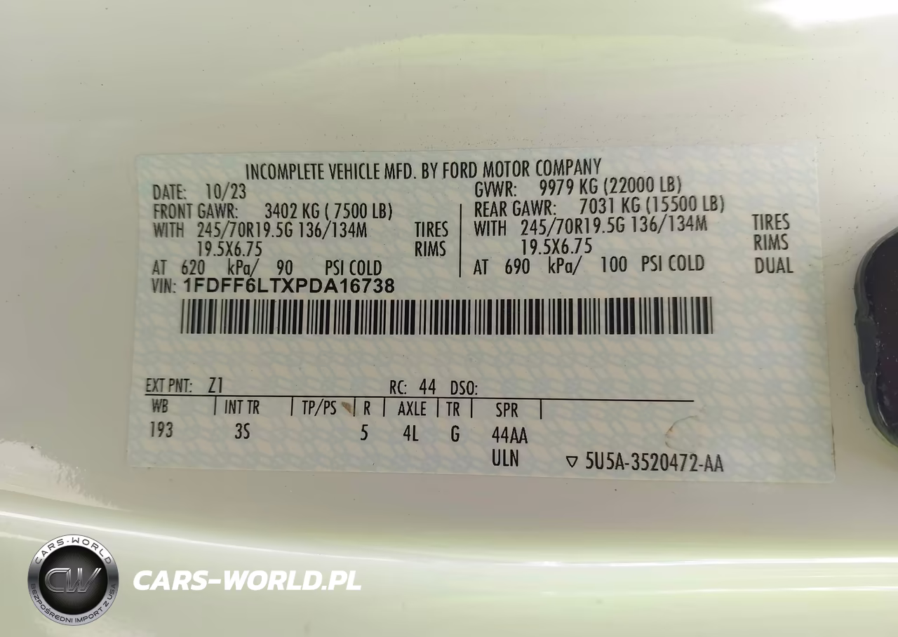 2023 Ford F-600 Chassis Xlt VIN:1FDFF6LTXPDA16738 - 8