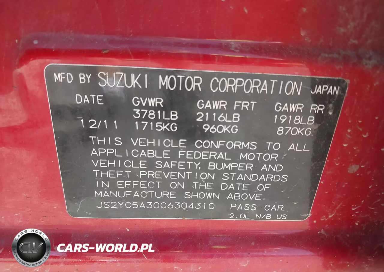 2012 Suzuki Sx4 Le-Le Popular VIN:JS2YC5A30C6304310 - 9
