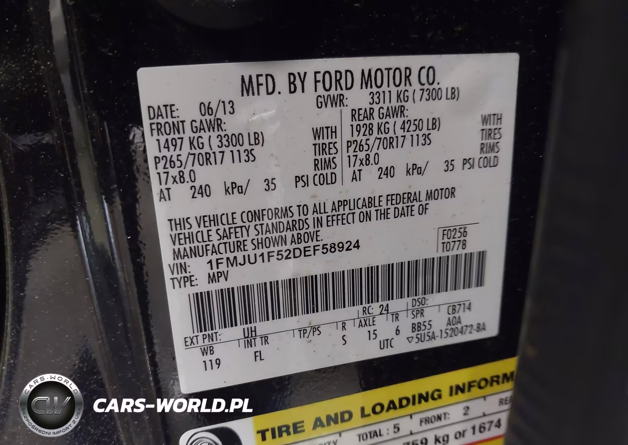 2013 Ford Expedition Xl VIN:1FMJU1F52DEF58924 - 9