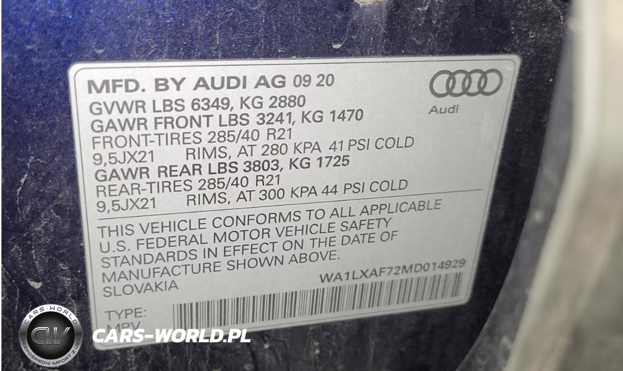2021 Audi Q7 Premium Plus VIN:WA1LXAF72MD014929 - 8
