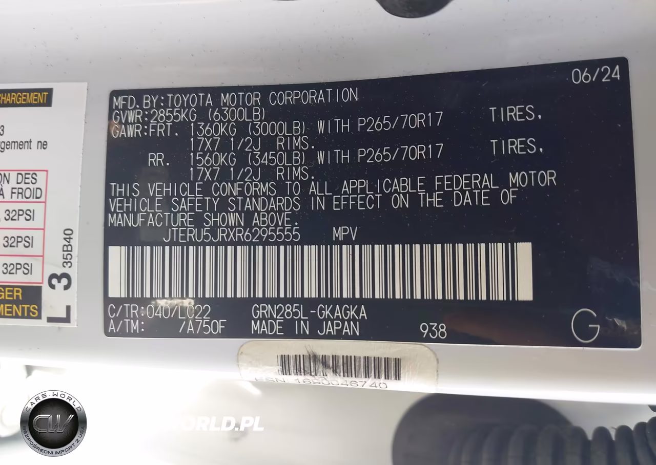 2024 Toyota 4Runner Trd Off Road Premium VIN:JTERU5JRXR6295555 - 9