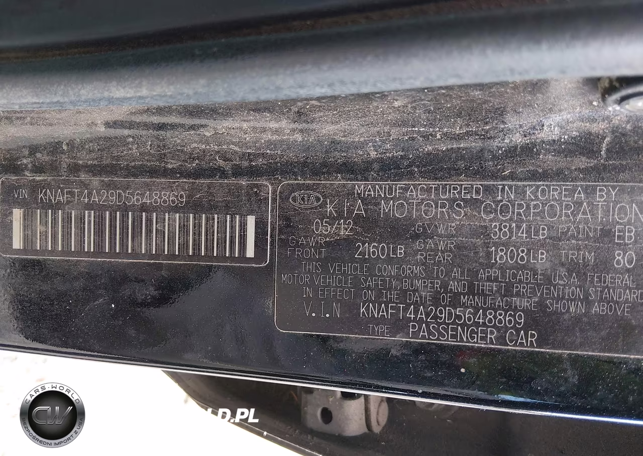 2013 Kia Forte Lx VIN:KNAFT4A29D5648869 - 9