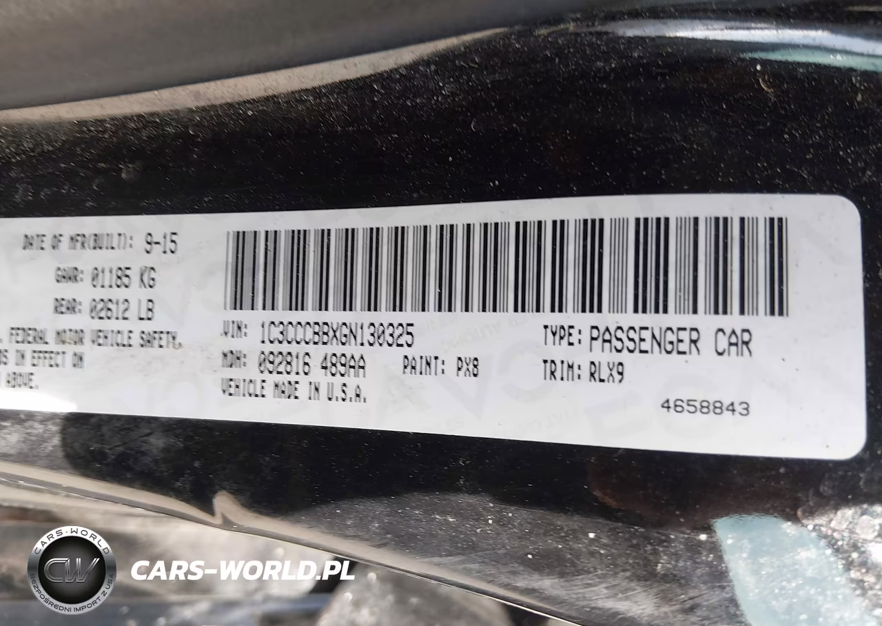 2016 Chrysler 200 S VIN:1C3CCCBBXGN130325 - 9