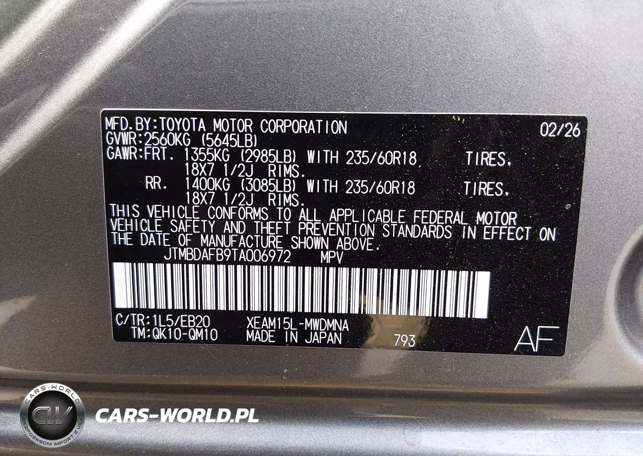 2026 Toyota Bz Xle VIN:JTMBDAFB9TA006972 - 9