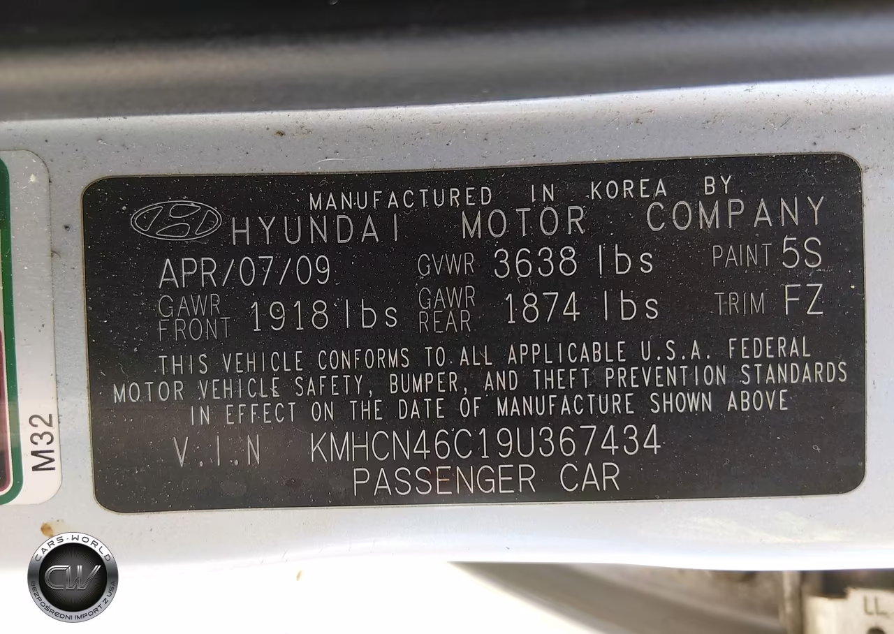 2009 Hyundai Accent Gls VIN:KMHCN46C19U367434 - 9