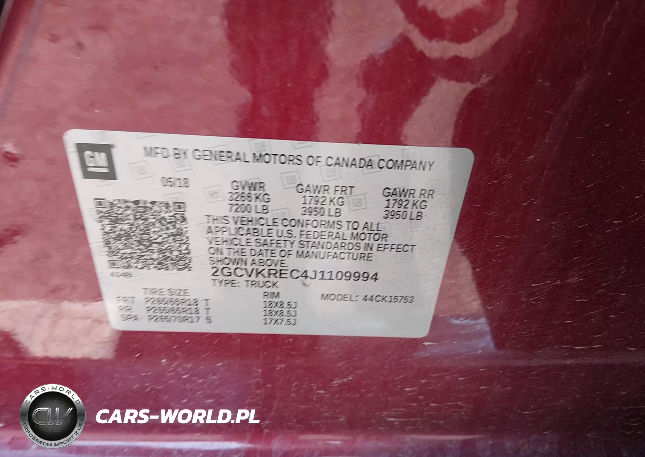2018 Chevrolet Silverado 1500 2Lt VIN:2GCVKREC4J1109994 - 9