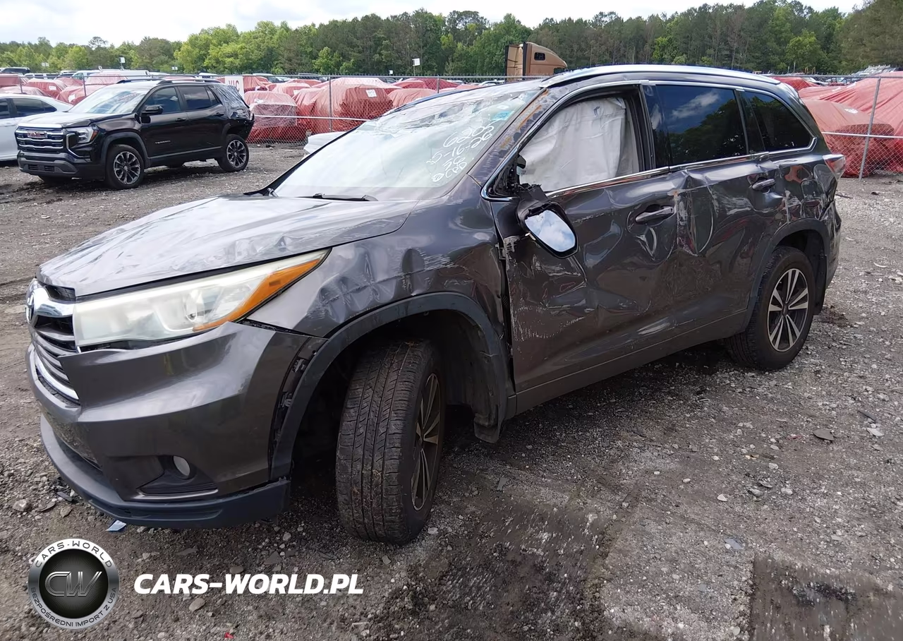 2016 Toyota Highlander Xle V6 VIN:5TDJKRFHXGS356205 - 2