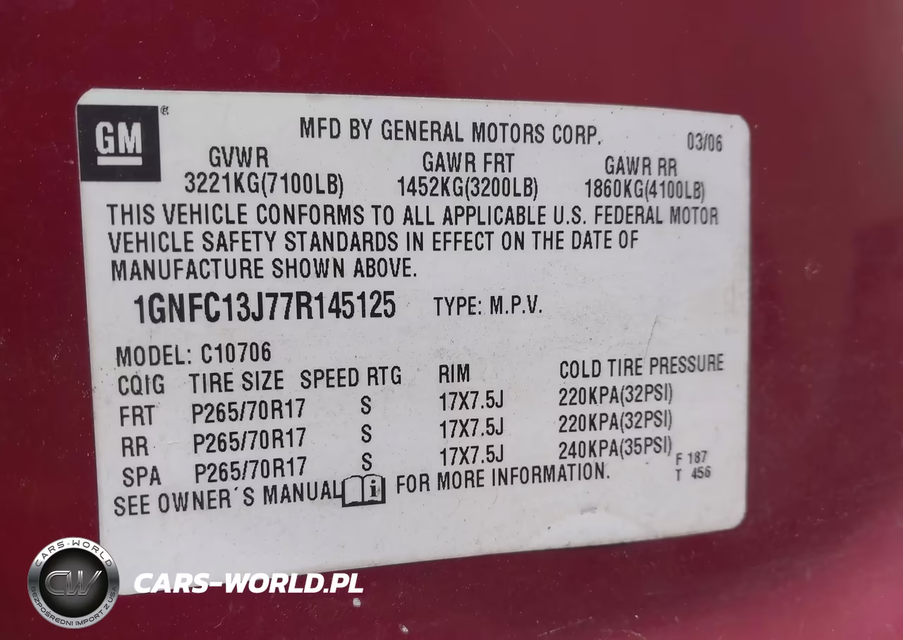 2007 Chevrolet Tahoe Ls VIN:1GNFC13J77R145125 - 9