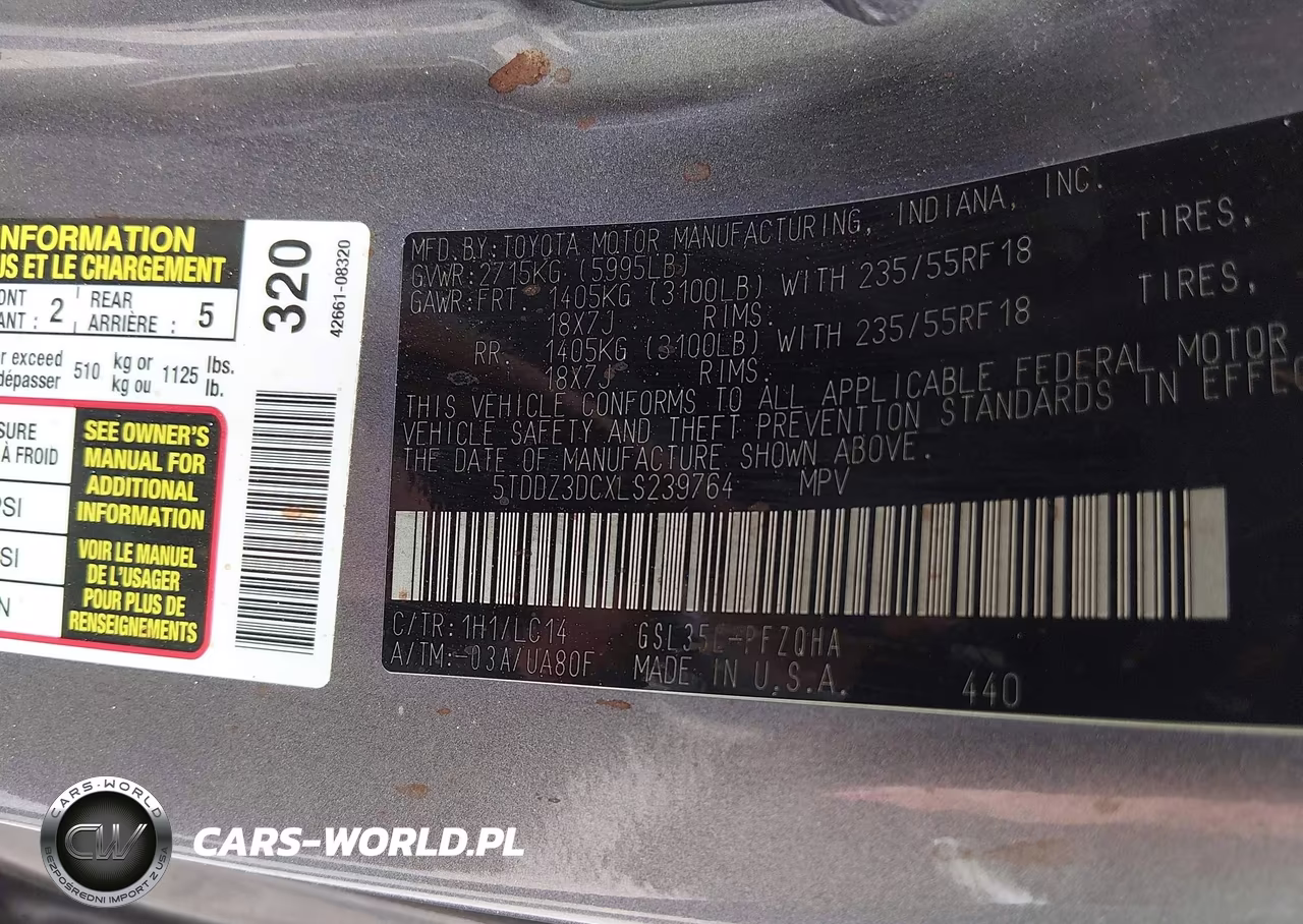 2020 Toyota Sienna Xle Premium VIN:5TDDZ3DCXLS239764 - 9