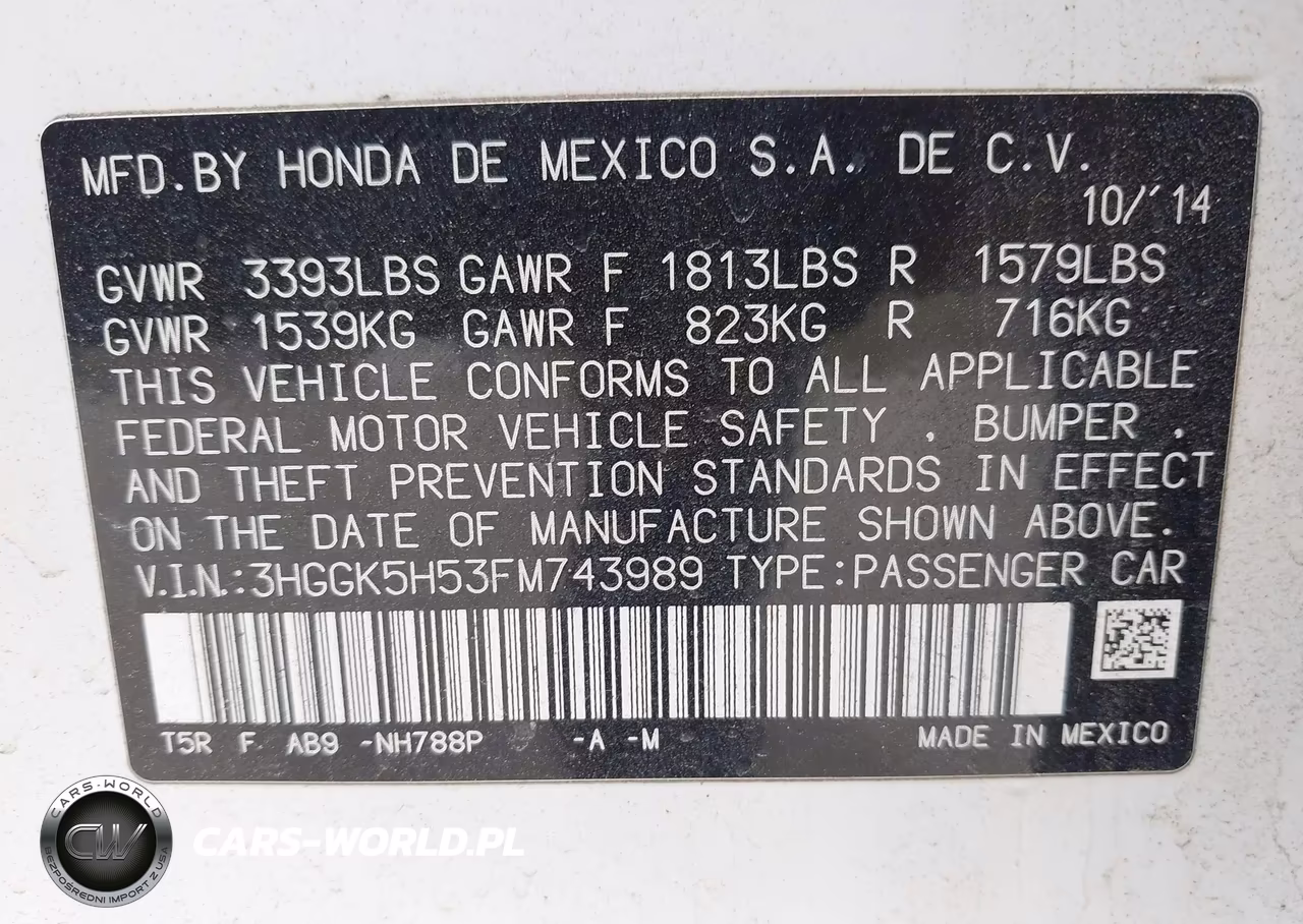 2015 Honda Fit Lx VIN:3HGGK5H53FM743989 - 9