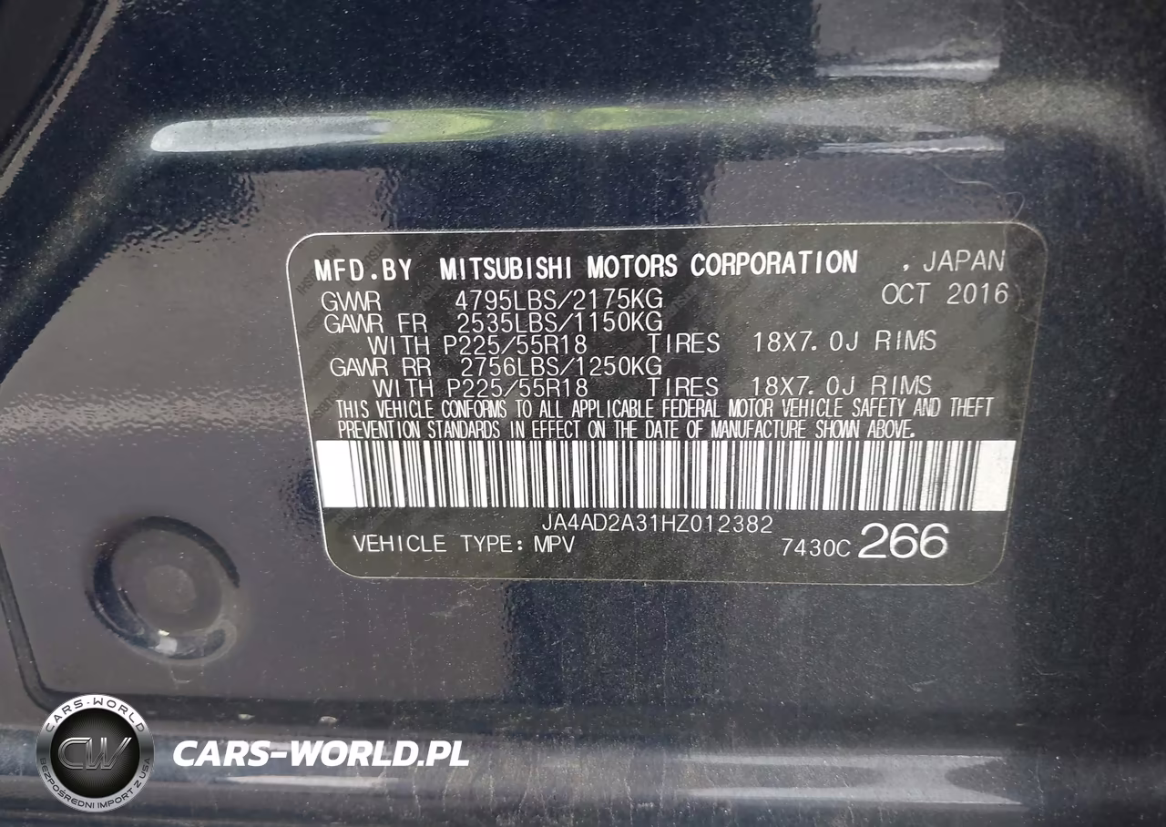 2017 Mitsubishi Outlander Es VIN:JA4AD2A31HZ012382 - 9