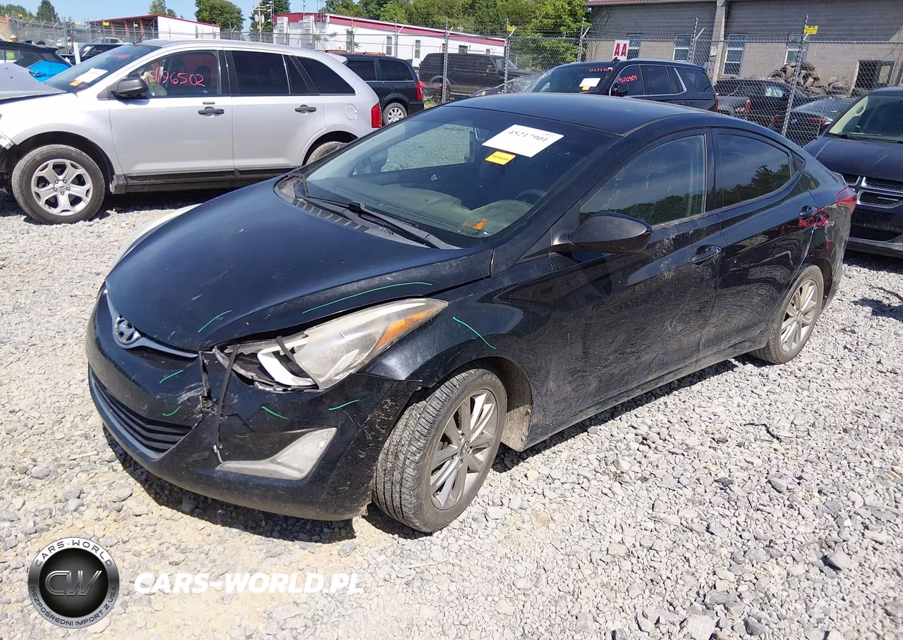 2014 Hyundai Elantra Se VIN:5NPDH4AE2EH541492 - 2