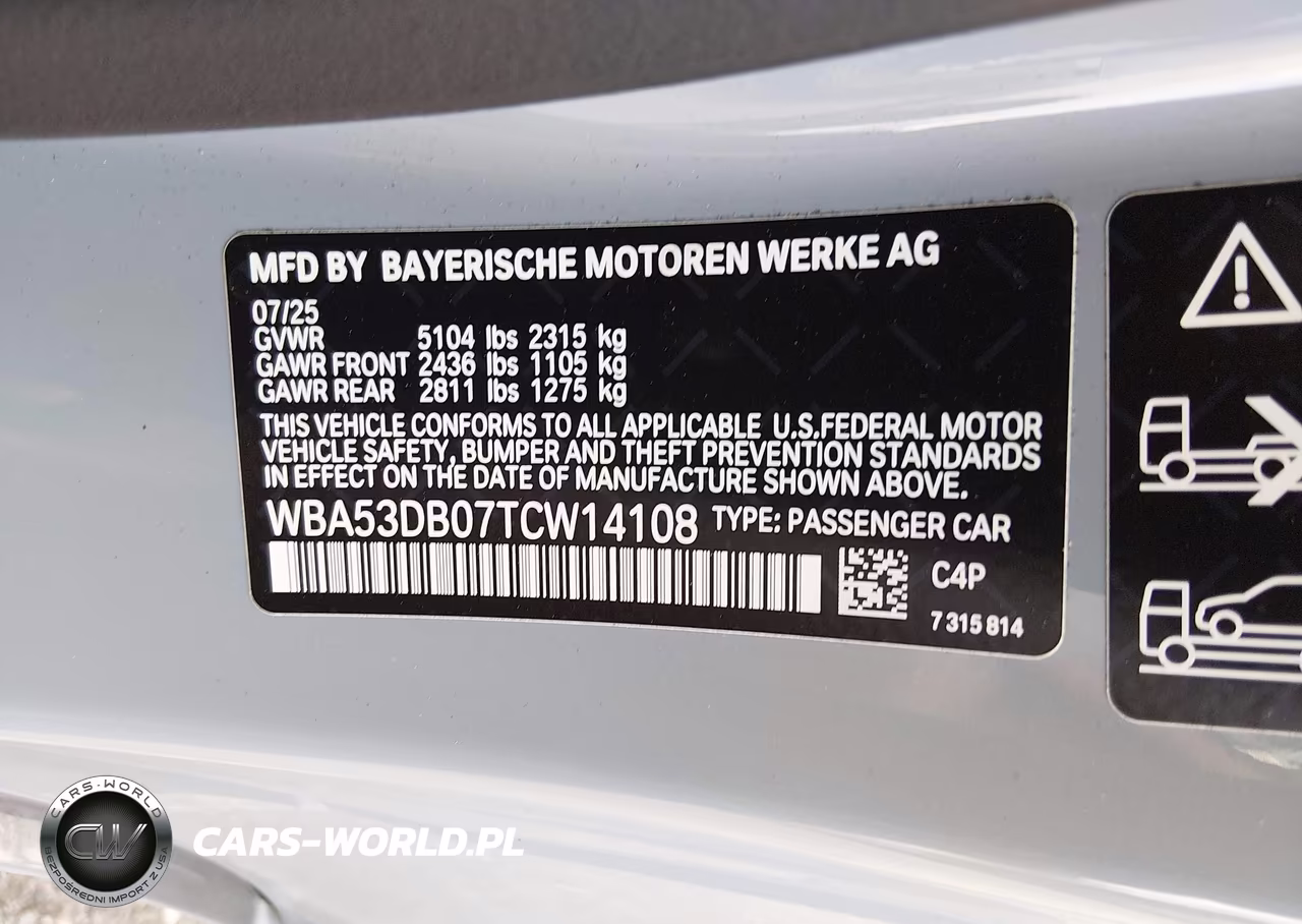 2026 BMW 430I xDrive VIN:WBA53DB07TCW14108 - 9