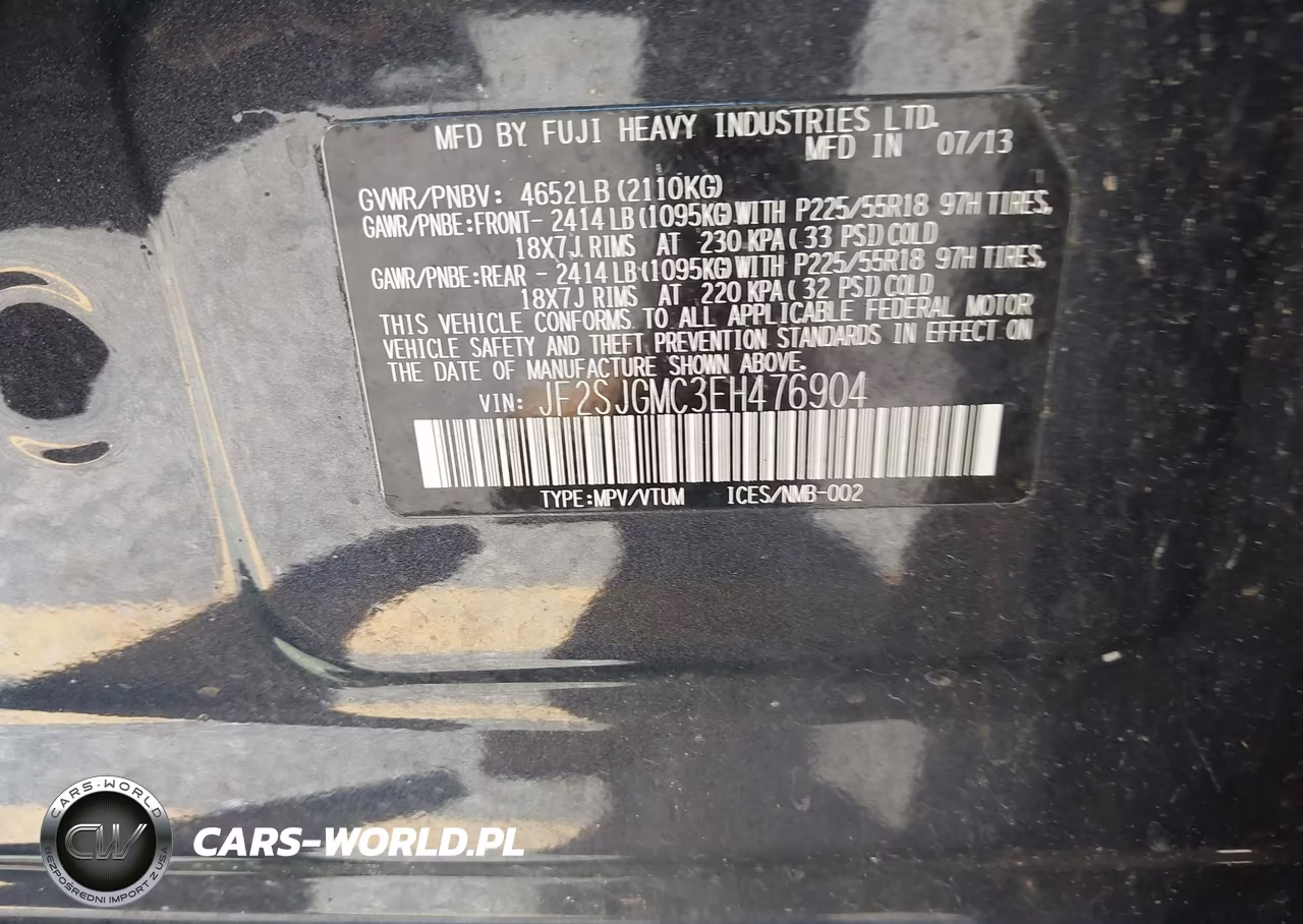2014 Subaru Forester 2.0Xt Touring VIN:JF2SJGMC3EH476904 - 9