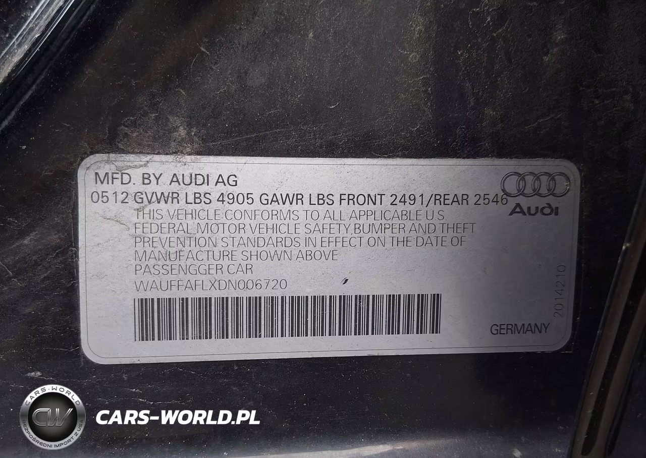 2013 Audi A4 2.0T Premium VIN:WAUFFAFLXDN006720 - 9