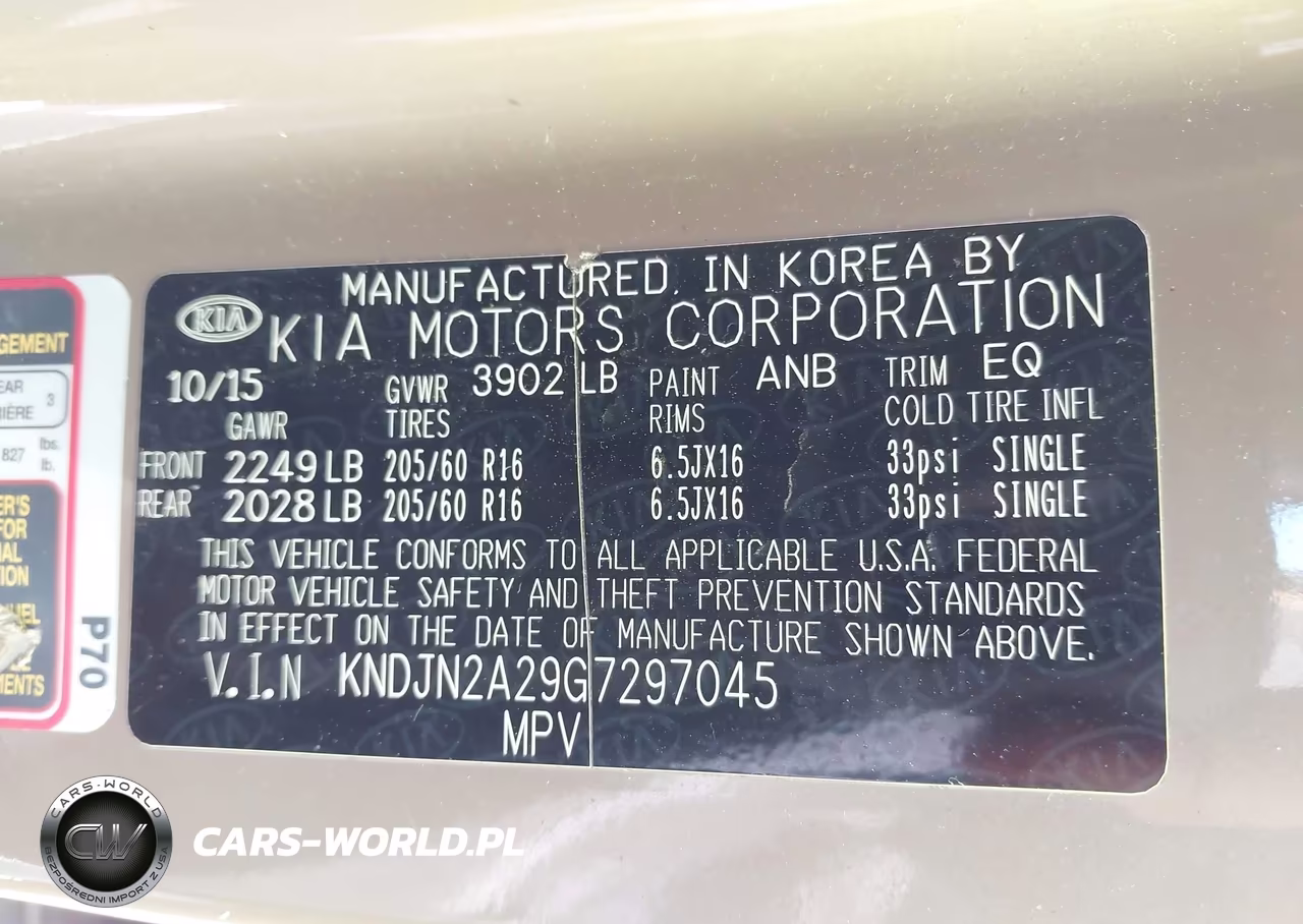 2016 Kia Soul VIN:KNDJN2A29G7297045 - 9