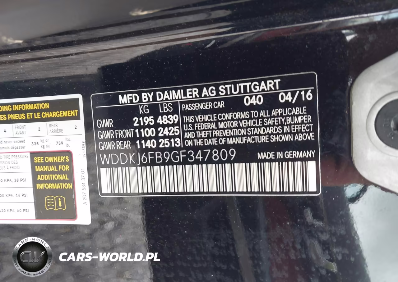 2016 Mercedes-Benz E 400 VIN:WDDKJ6FB9GF347809 - 9
