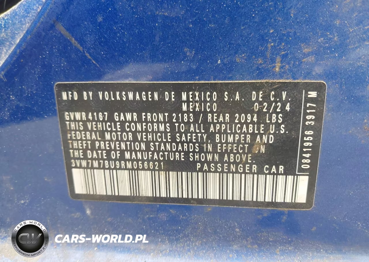 2024 Volkswagen Jetta 1.5T Se VIN:3VW7M7BU9RM056621 - 9
