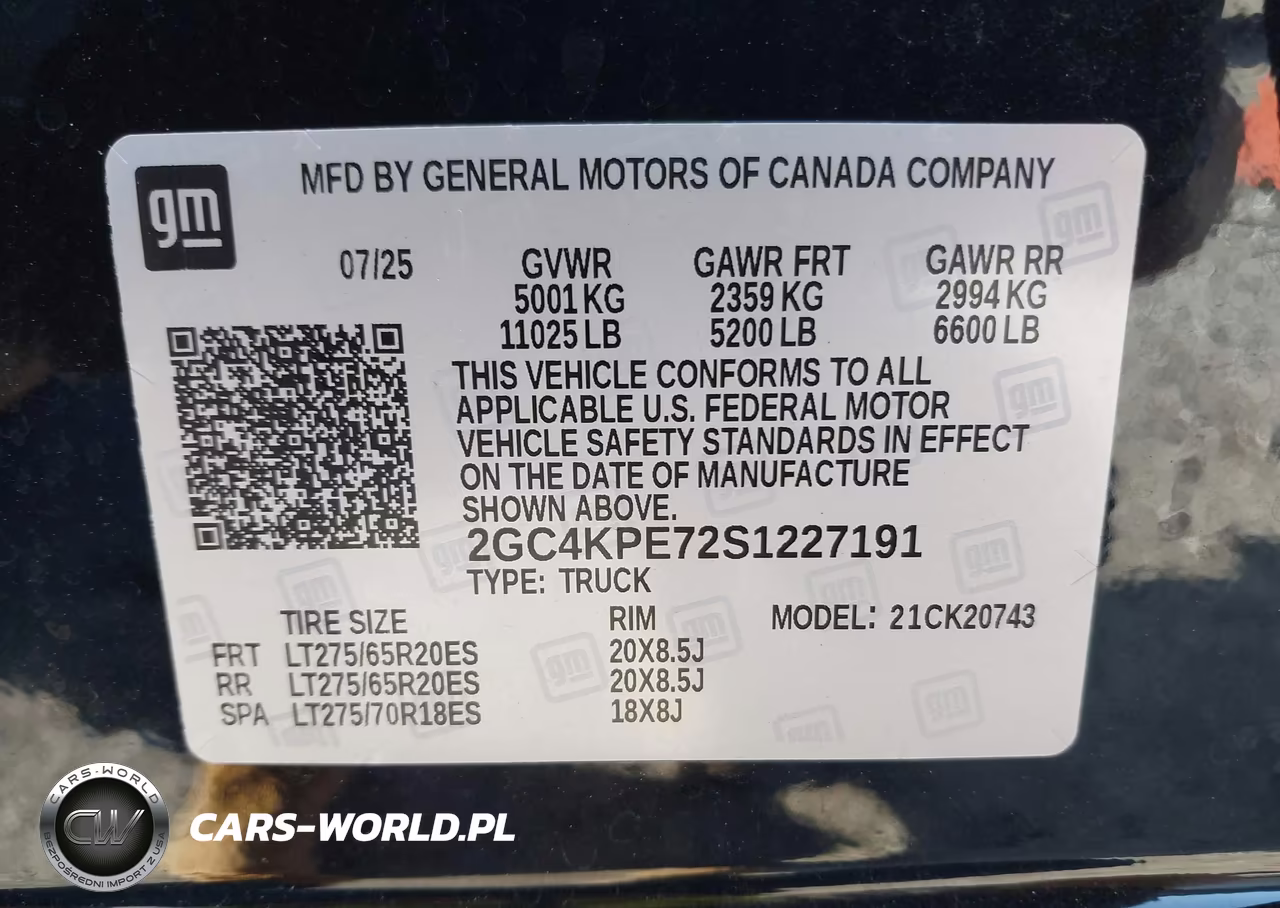 2025 Chevrolet Silverado 2500Hd 4Wd Standard Bed Ltz VIN:2GC4KPE72S1227191 - 8