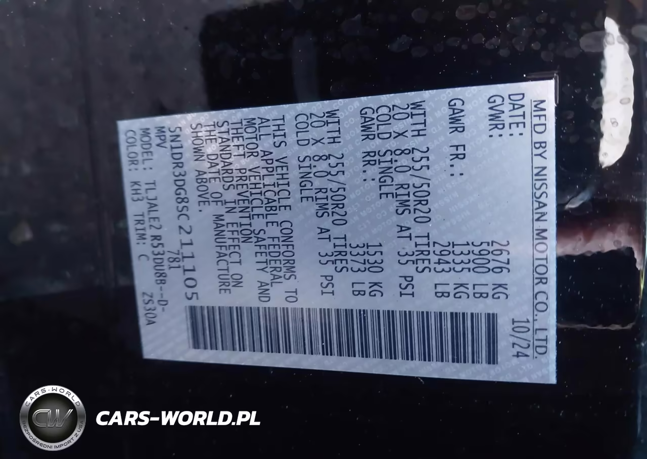 2025 Nissan Pathfinder Platinum Fwd VIN:5N1DR3DG8SC211105 - 9