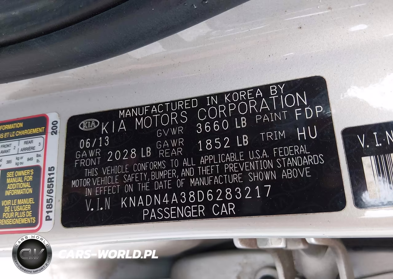 2013 Kia Rio Ex VIN:KNADN4A38D6283217 - 9