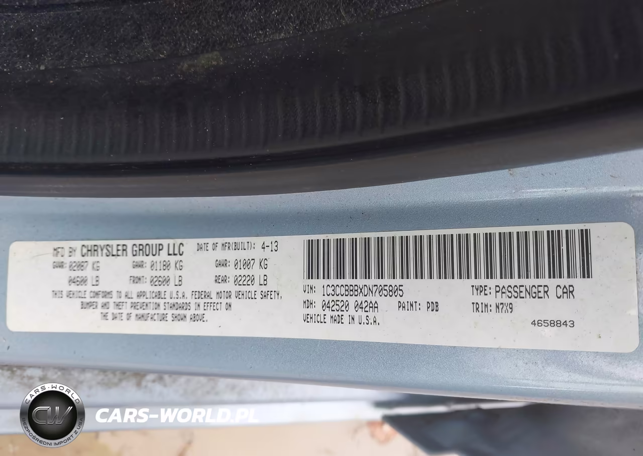 2013 Chrysler 200 Touring VIN:1C3CCBBBXDN705805 - 9