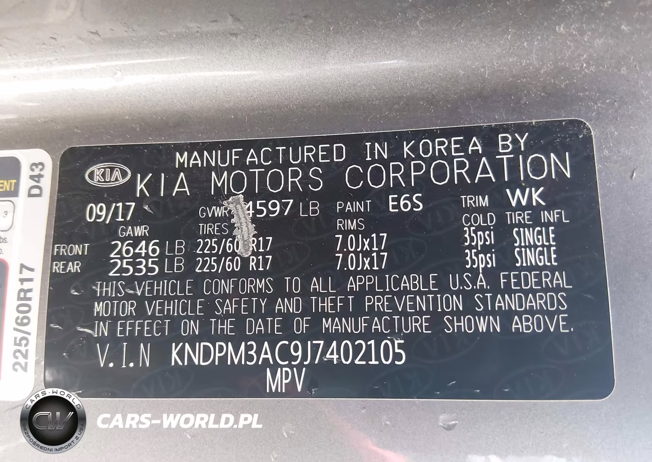 2018 Kia Sportage Lx VIN:KNDPM3AC9J7402105 - 9