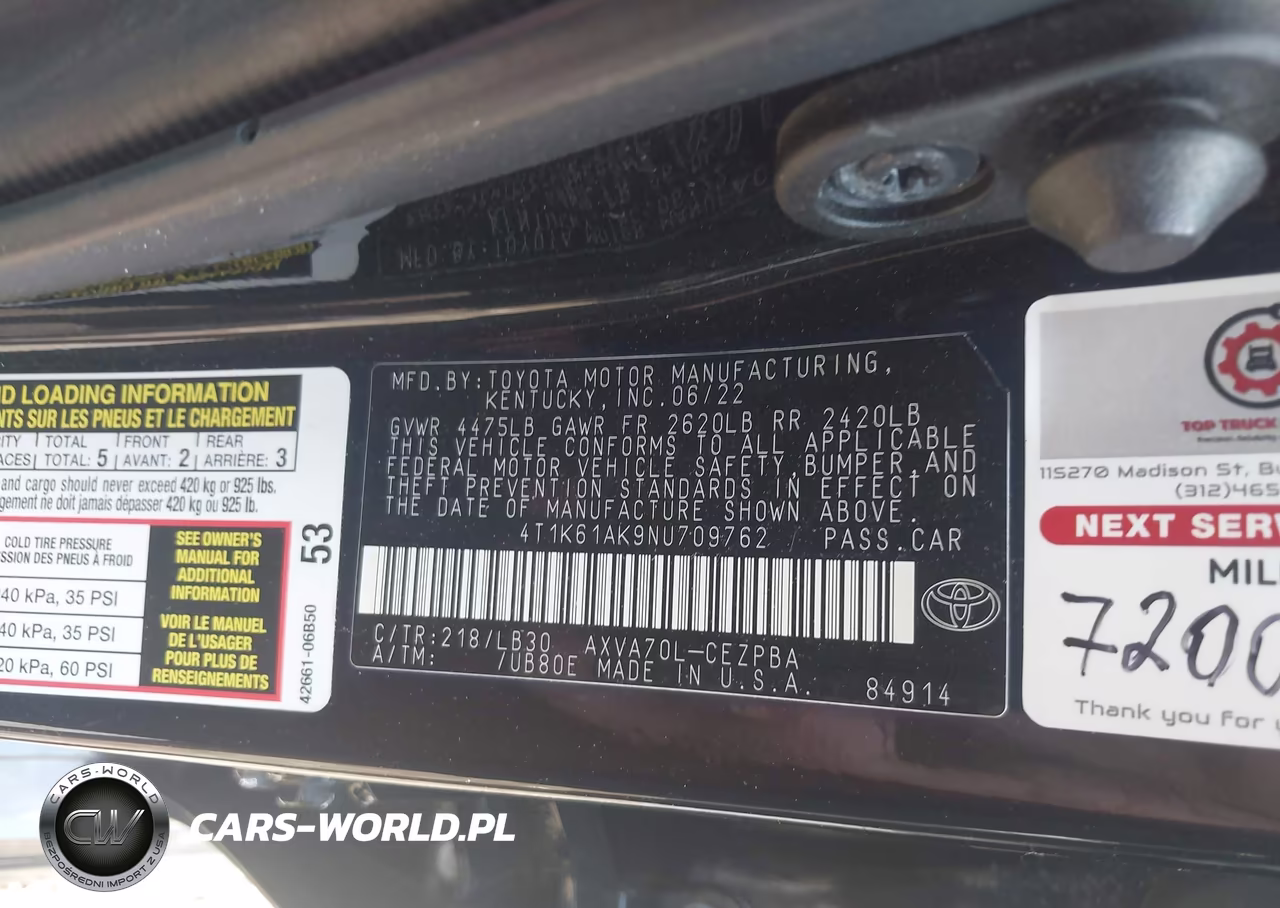 2022 Toyota Camry Xse VIN:4T1K61AK9NU709762 - 9