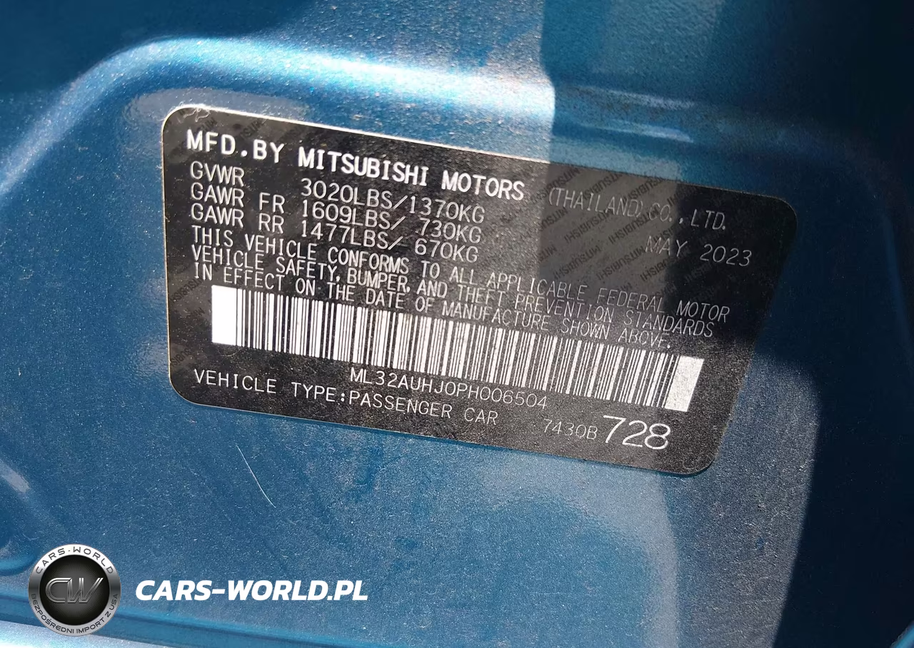 2023 Mitsubishi Mirage Es-Le VIN:ML32AUHJ0PH006504 - 9