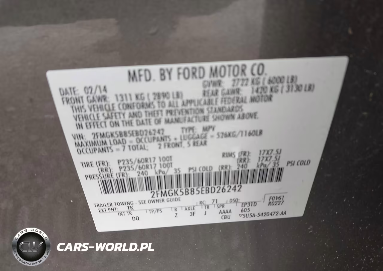 2014 Ford Flex Se VIN:2FMGK5B85EBD26242 - 9