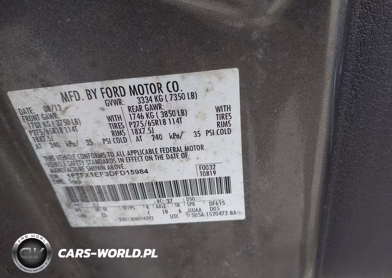 2013 Ford F-150 Stx VIN:1FTFX1EF3DFD15984 - 9