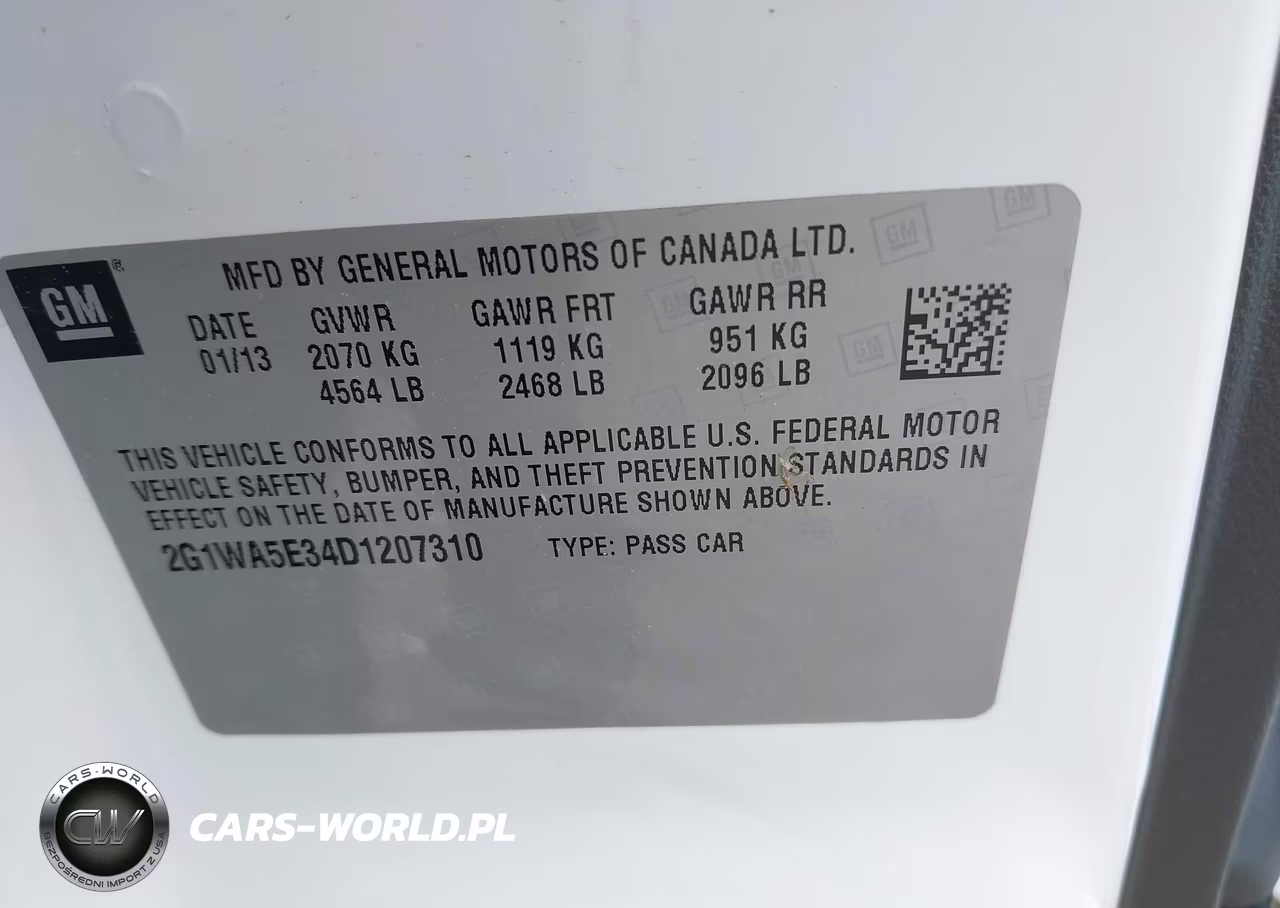 2013 Chevrolet Impala Ls VIN:2G1WA5E34D1207310 - 9