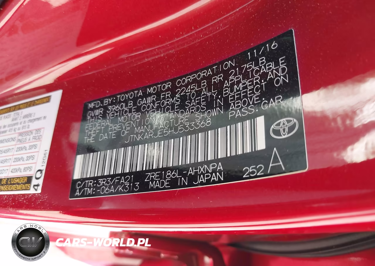 2017 Toyota Corolla Im VIN:JTNKARJE5HJ533368 - 9