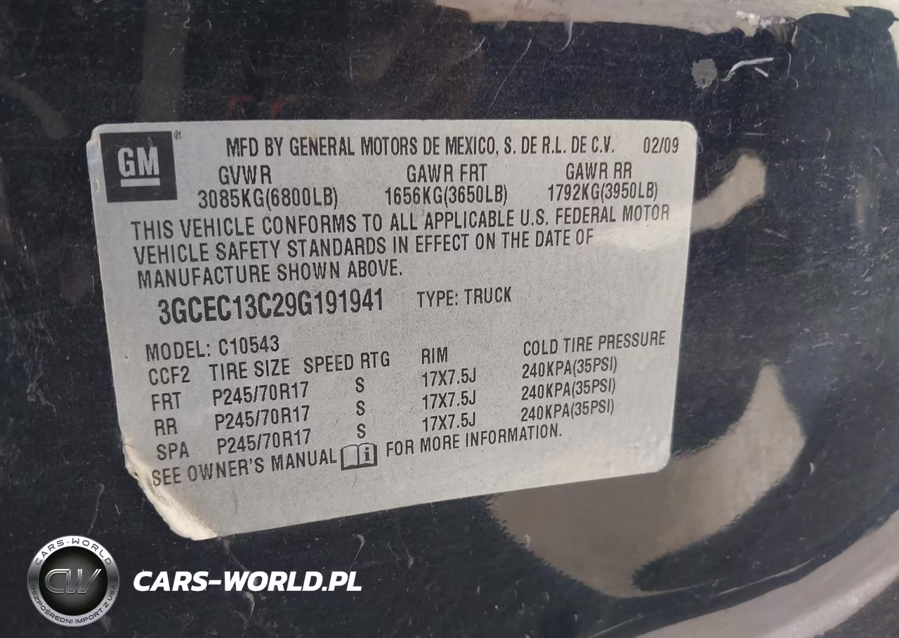 2009 Chevrolet Silverado 1500 Ls VIN:3GCEC13C29G191941 - 9