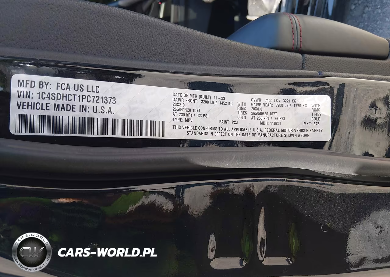 2023 Dodge Durango R-T Plus Rwd VIN:1C4SDHCT1PC721373 - 9