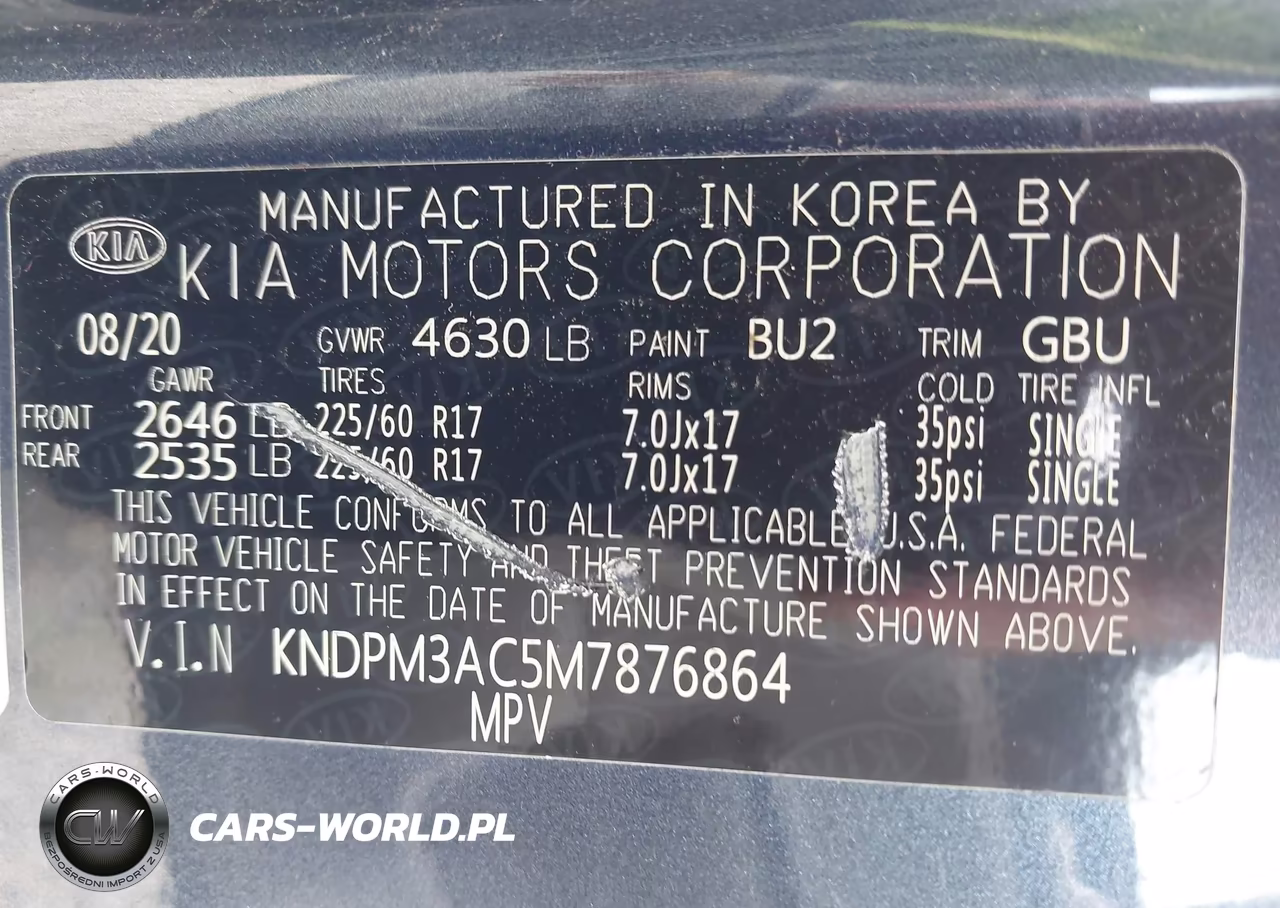 2021 Kia Sportage Lx VIN:KNDPM3AC5M7876864 - 9