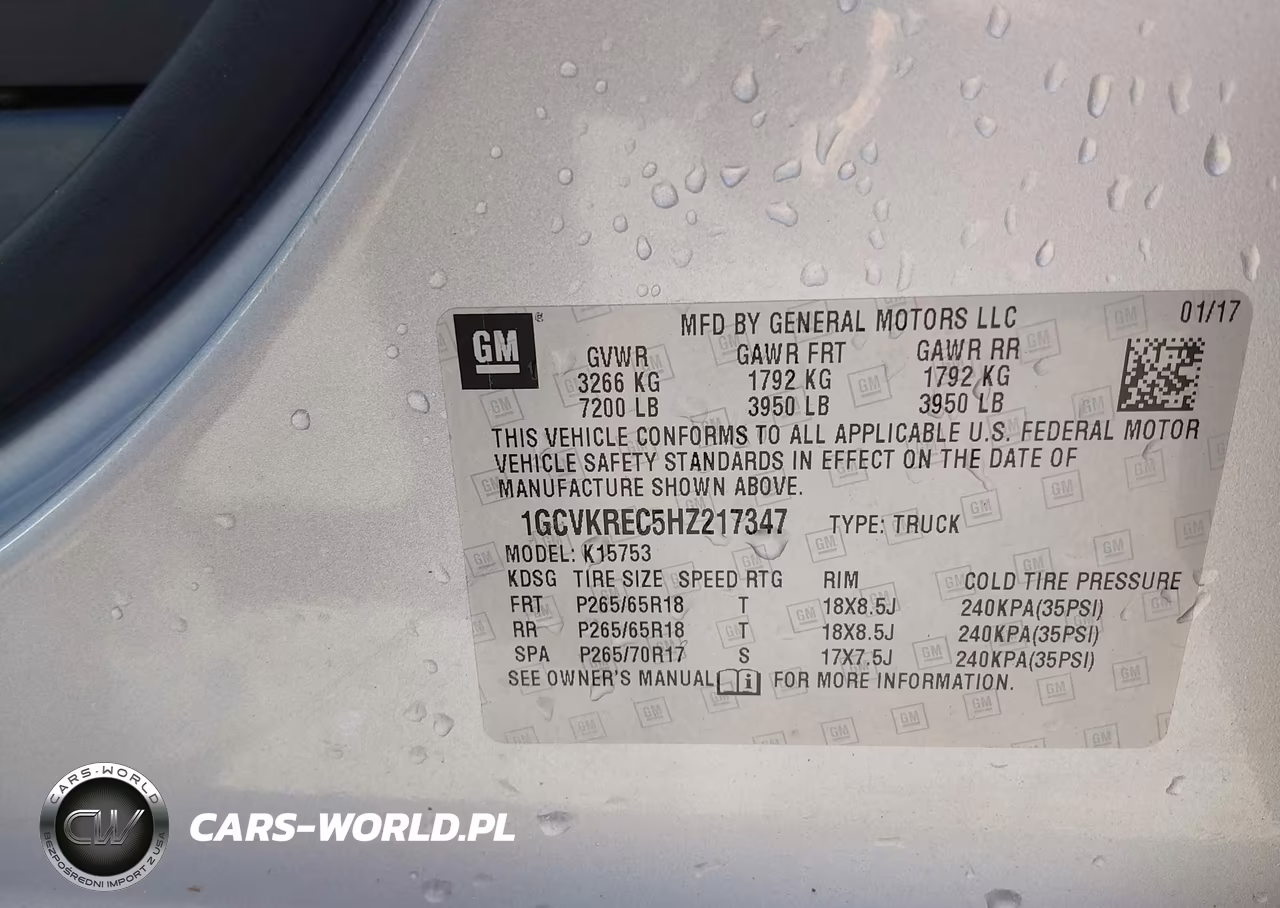 2017 Chevrolet Silverado 1500 1Lt VIN:1GCVKREC5HZ217347 - 9