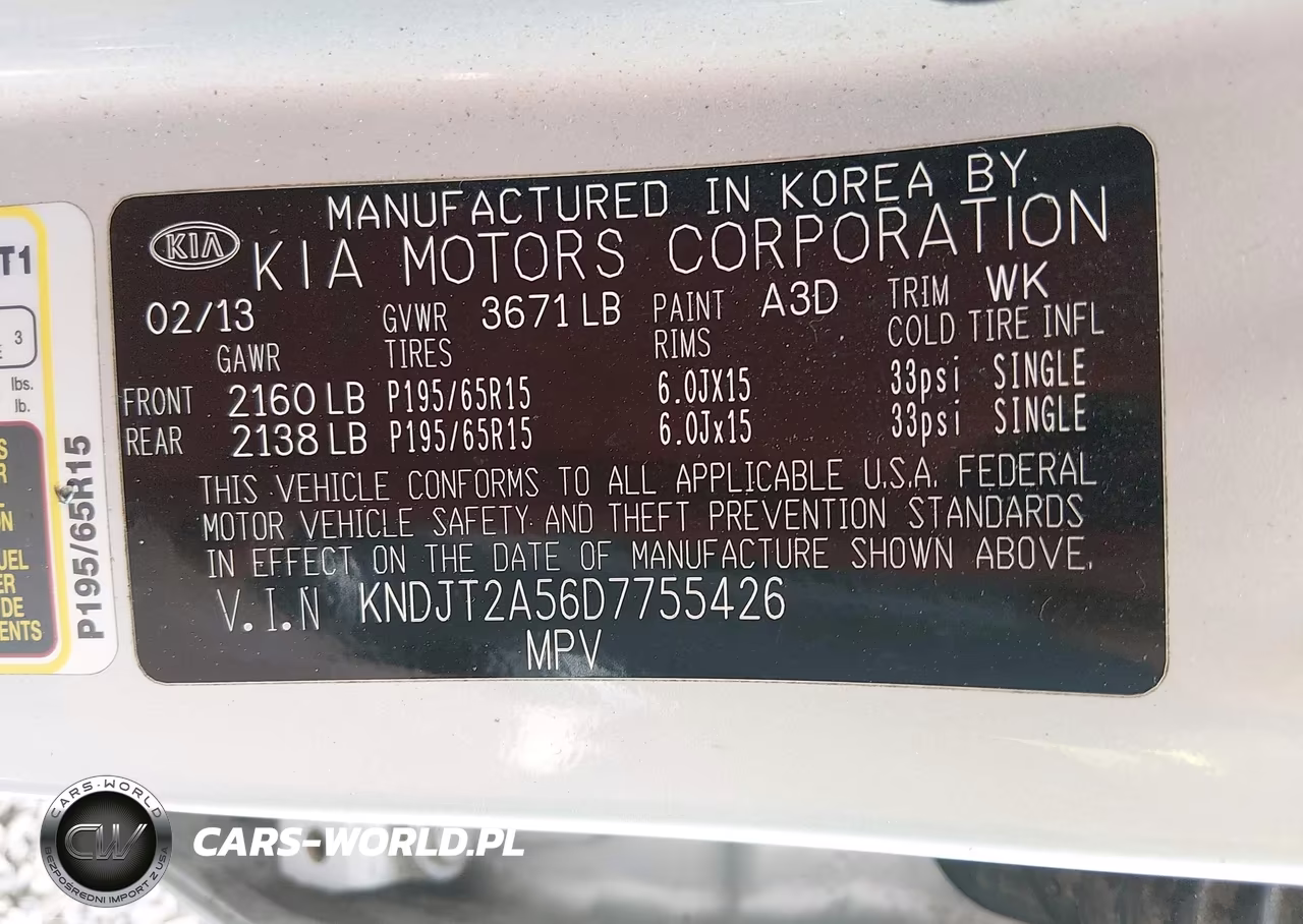 2013 Kia Soul VIN:KNDJT2A56D7755426 - 9