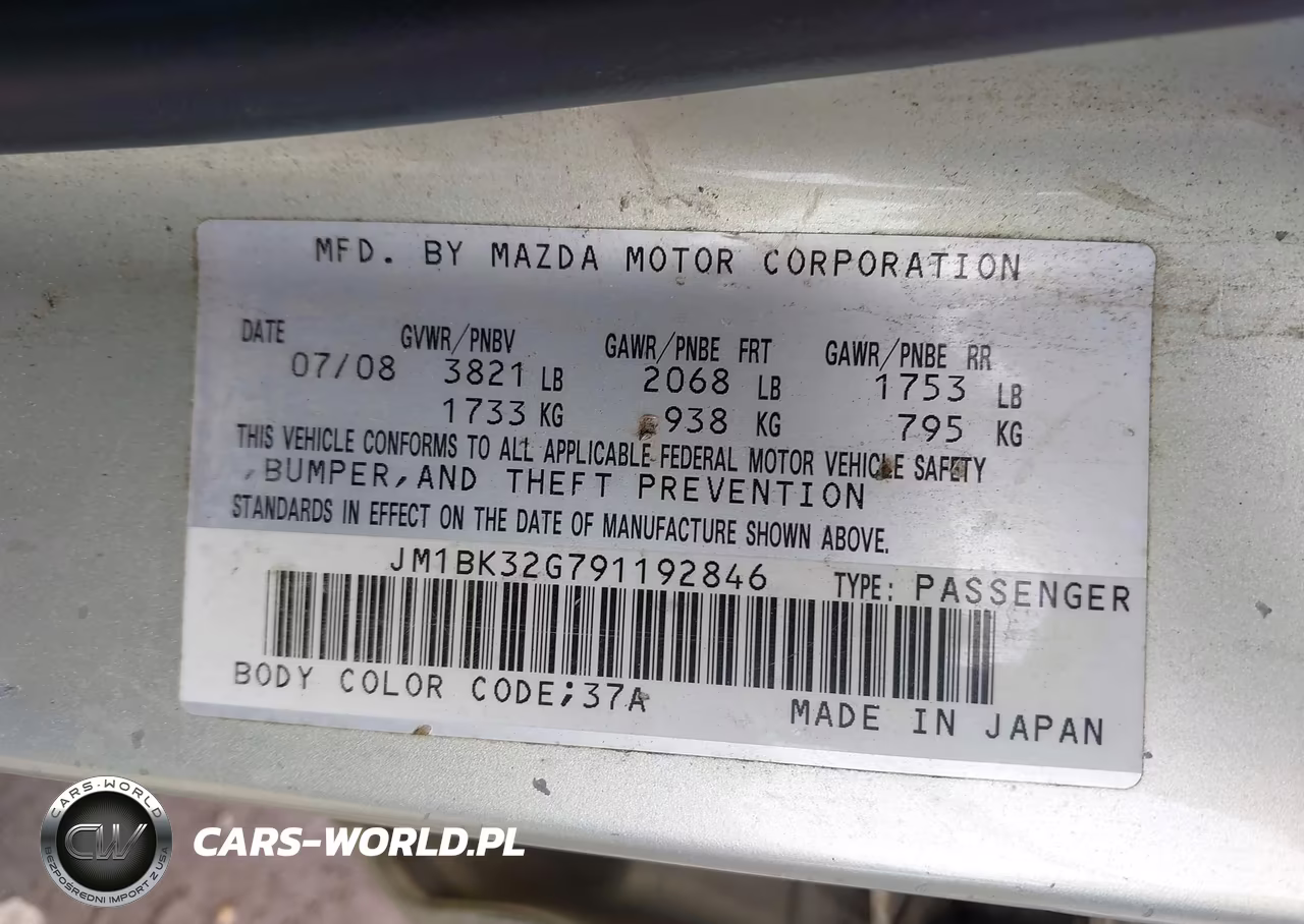 2009 Mazda Mazda3 I VIN:JM1BK32G791192846 - 9
