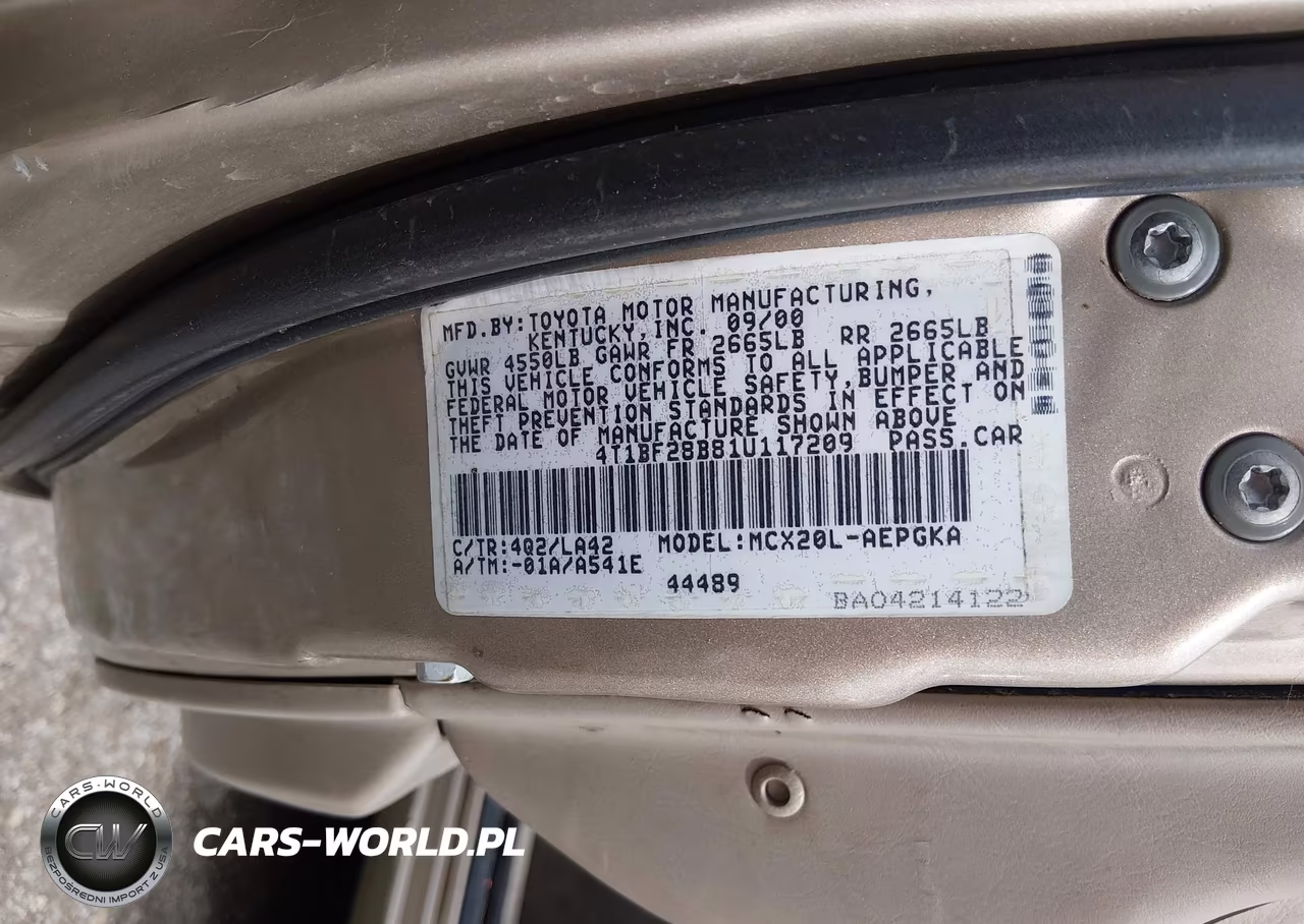 2001 Toyota Avalon Xls VIN:4T1BF28B81U117209 - 9