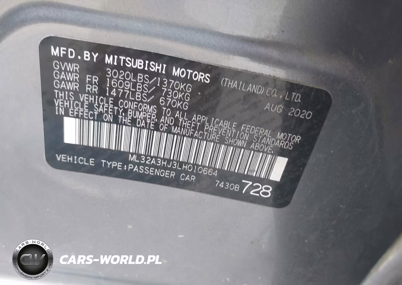2020 Mitsubishi Mirage Es-Se VIN:ML32A3HJ3LH010664 - 9