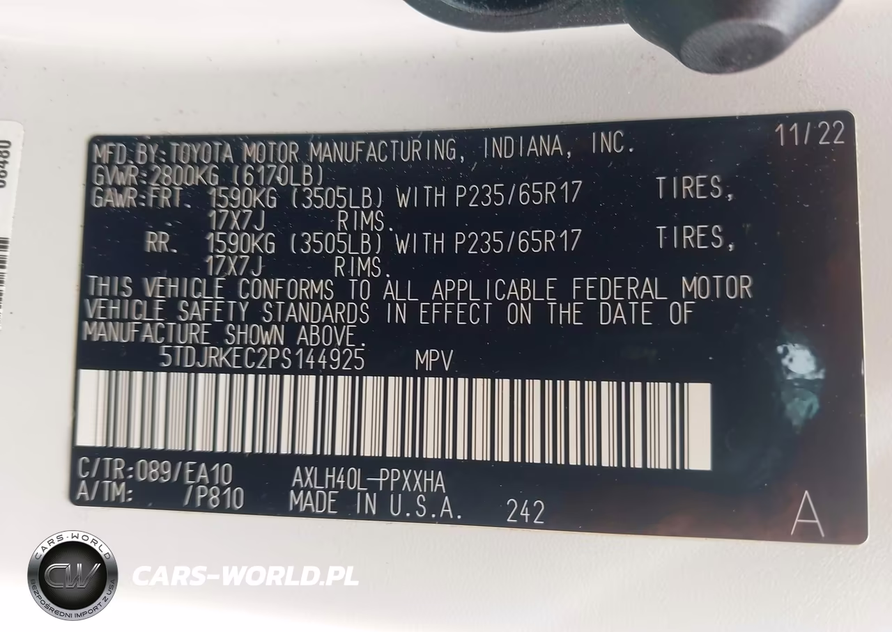 2023 Toyota Sienna Xle VIN:5TDJRKEC2PS144925 - 9