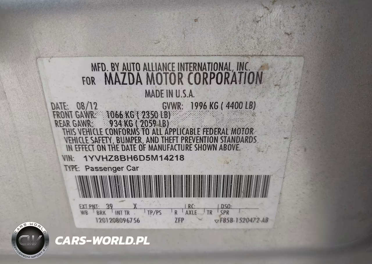 2013 Mazda Mazda6 I Sport VIN:1YVHZ8BH6D5M14218 - 9