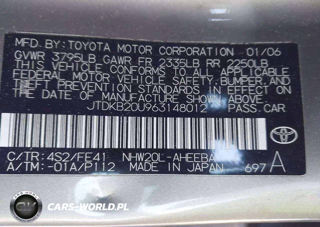 2006 Toyota Prius VIN:JTDKB20U963148012 - 9