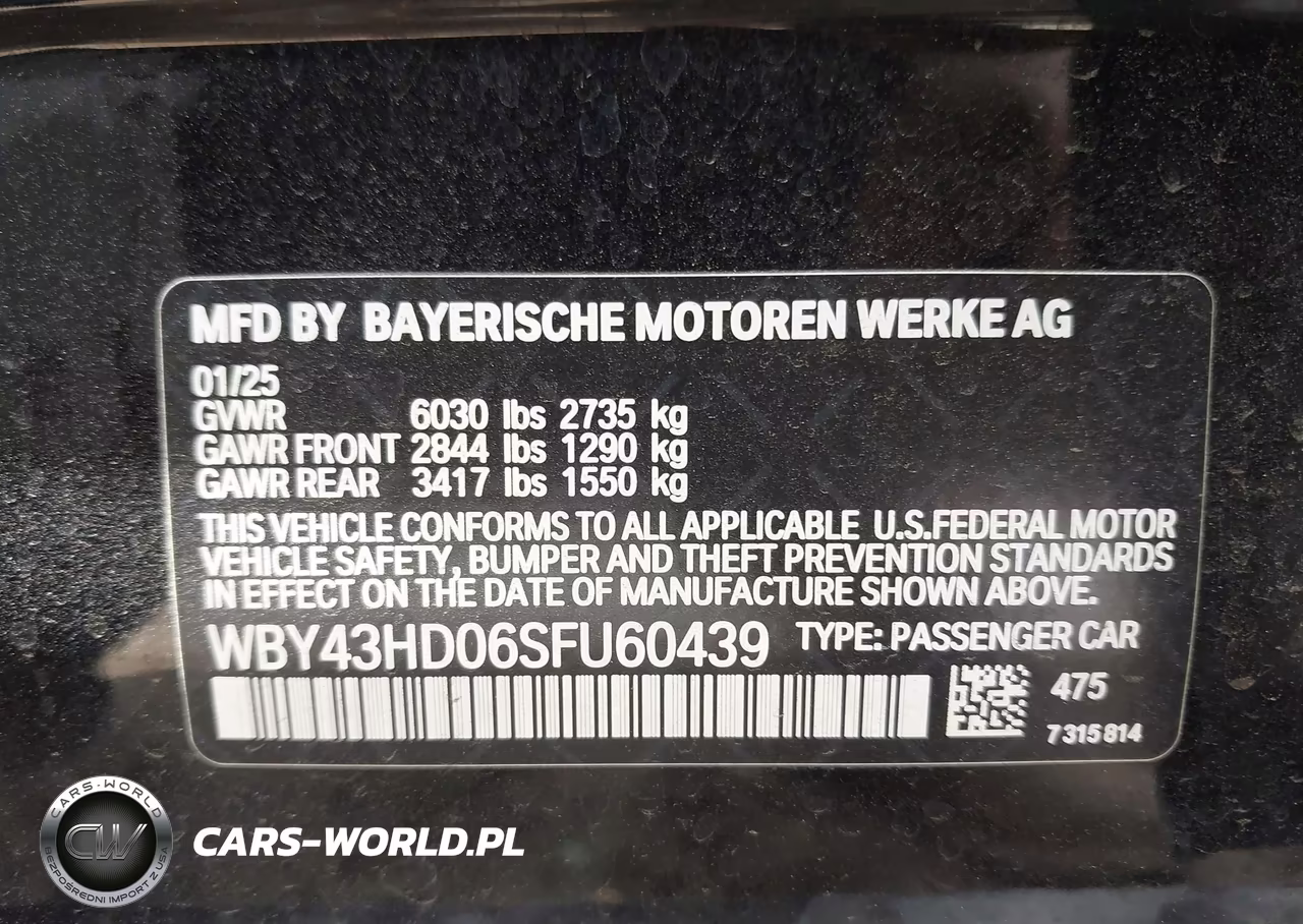 2025 BMW I4 Gran Coupe xDrive40 VIN:WBY43HD06SFU60439 - 9