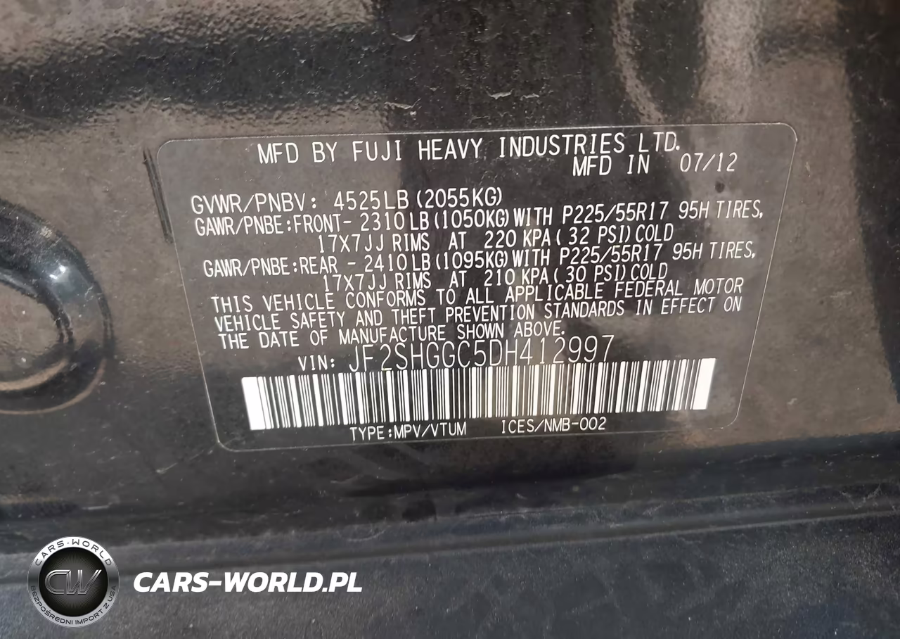2013 Subaru Forester 2.5Xt Touring VIN:JF2SHGGC5DH412997 - 9