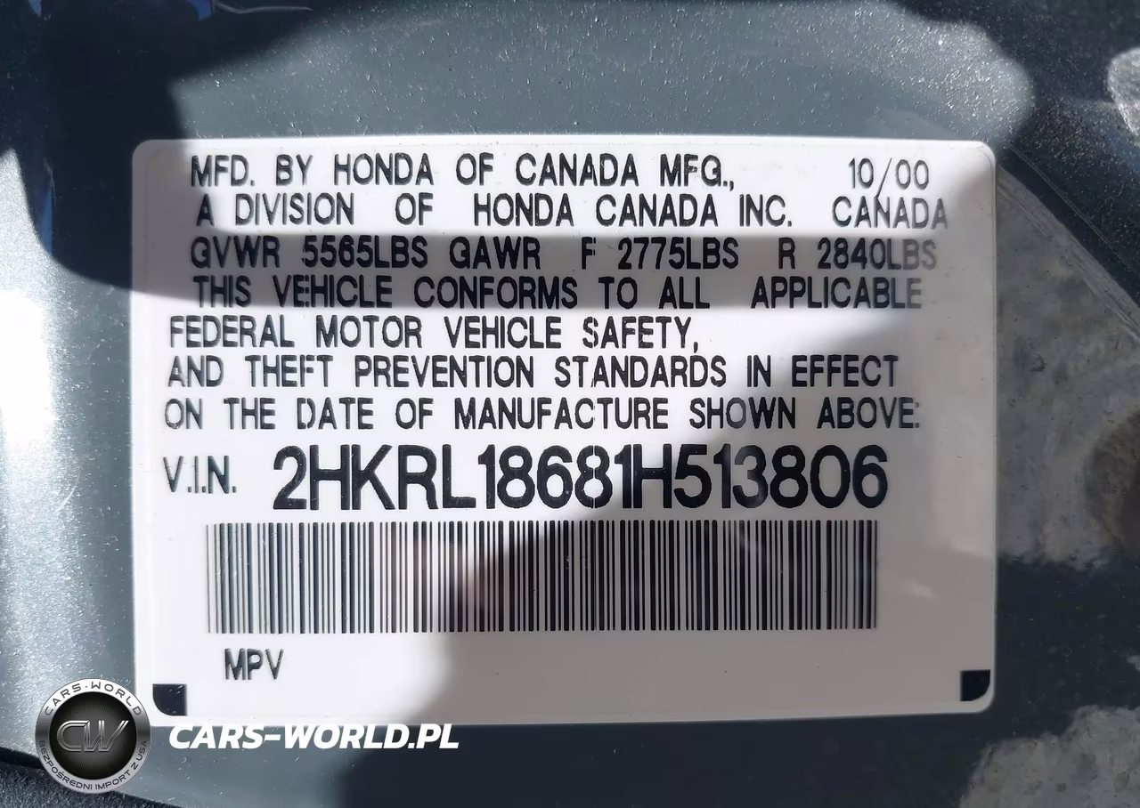 2001 Honda Odyssey Ex VIN:2HKRL18681H513806 - 9