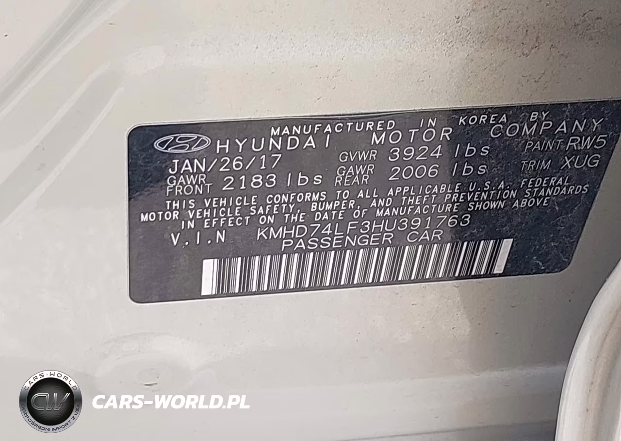 2017 Hyundai Elantra Se VIN:KMHD74LF3HU391763 - 9