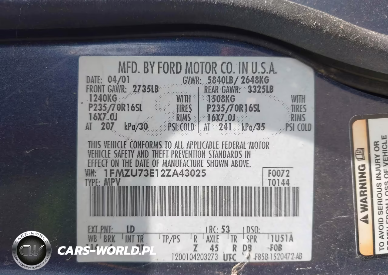 2002 Ford Explorer Xlt VIN:1FMZU73E12ZA43025 - 9